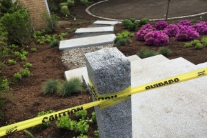 landscaping services near walkway